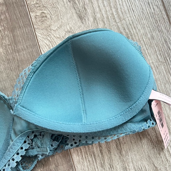NWT Victoria’s Secret Teal Lace Lightly Lined Racerback Bralette | Size: S - Picture 10 of 12